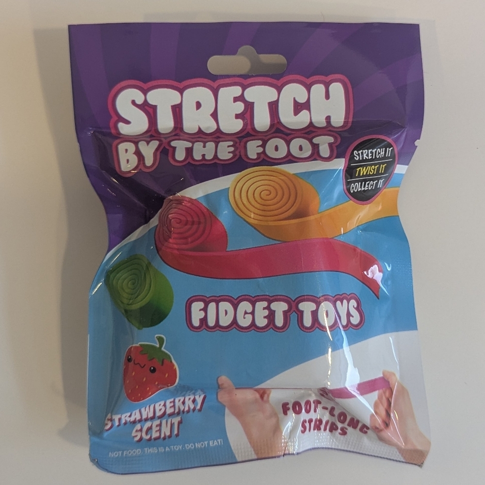 Stretch Fidget Toy by the Foot – Sensory Stress Relief Kids Toy Scented NEW